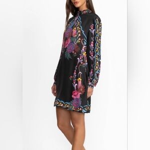 Johnny Was Jade Dress Silk Etta's Garden Kalova Mini sz XS NWT